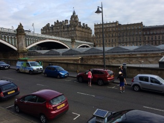 The Edinburgh Waverley train station